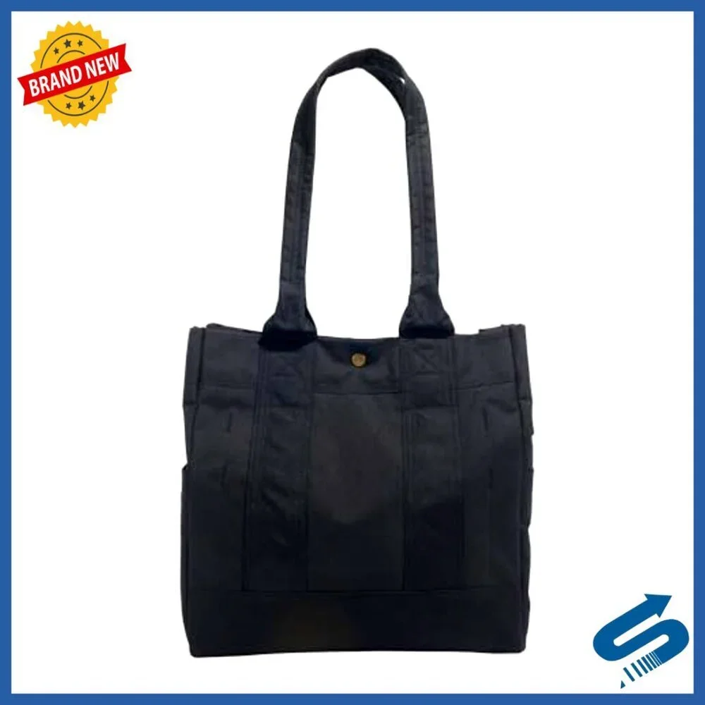 Durable Water Resistant Tote Bag Snap Closure Classic Utility Storage